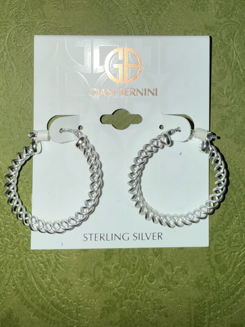 Giani Bernini Silver Twisted Hoop Earrings